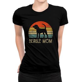 Womens Vintage Beagle Dog Mom Mother Day Gift For Dog Lover Women T-shirt | Mazezy