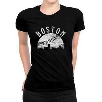 Womens Vintage Boston Baseball Women T-shirt | Mazezy