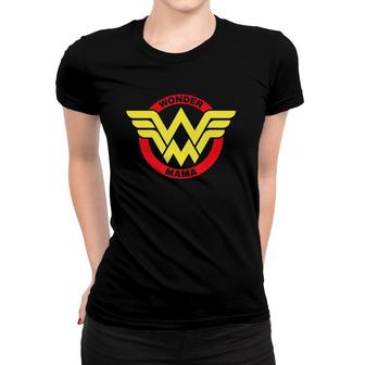 Womens Wonder Mama Mother Gift Superhero Mom Women T-shirt | Mazezy