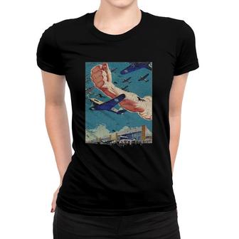 Wwii Canadian Propaganda Poster Distressed Vintage Women T-shirt | Mazezy