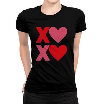 Xoxo Hearts Hugs And Kisses Funny Valentine's Day Boys Girls Boyfriend Girlfriend Women T-shirt | Mazezy