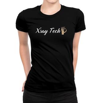 Xray Tech Radiology Life Technician Nurse Skull Women T-shirt | Mazezy
