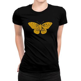 Yellow Butterfly Inspirational For Nature Lovers Women T-shirt | Mazezy