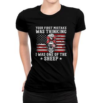 Your First Mistake Was Thinking I Was One Of The Sheep Mom Women T-shirt | Mazezy
