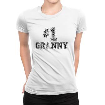 1 Granny - Number One Sports Mother's Day Gift Women T-shirt | Mazezy