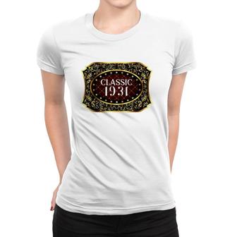 90Th Birthday Classic Vintage 1931 90 Years Old Classic 1931 Ver2 Women T-shirt | Mazezy