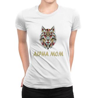 Alpha Mom Mother's Day Wolf Leader Women T-shirt | Mazezy