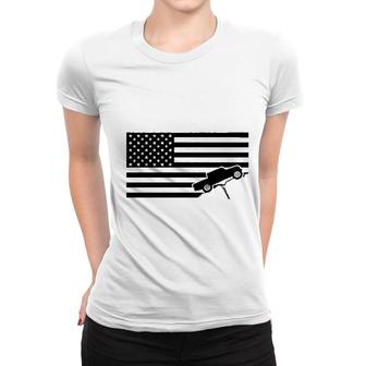American Flag Usa Gladiator Women T-shirt | Mazezy