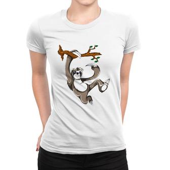 Animal Lover Zoo Keeper Gift Idea Sloth Women T-shirt | Mazezy