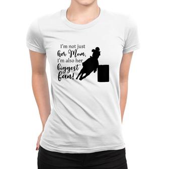 Barrel Racing Mom Cowgirl Horse Riding Graphic Design Racer Women T-shirt | Mazezy
