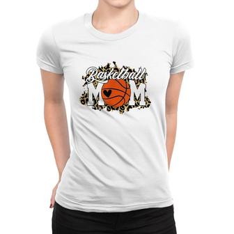 Basketball Mom Tees Leopard Mother's Day Women T-shirt | Mazezy