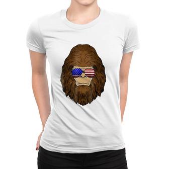 Bigfoot 4Th Of July American Flag Merica Men Boys Women T-shirt | Mazezy