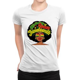 Birthday Queen Juneteenth Pride Black History Afro-American Women T-shirt | Mazezy