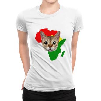 Black History Month African Map Singapura Gift For Pet Lovers Proud Black Women T-shirt | Mazezy