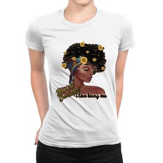 Black Is Beautiful I Love Being Me African American Woman Women T-shirt - Thegiftio UK
