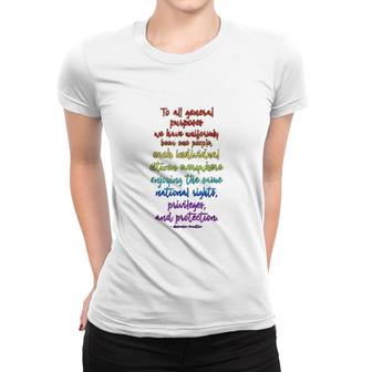 Black Pride Equality Quote Women T-shirt | Mazezy