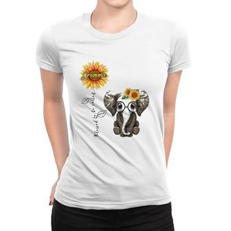 Blessed To Be Called Grammie Hippie Elephant Mother's Day Women T-shirt | Mazezy