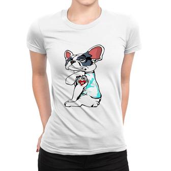 Boston Terrier I Love Mom Tattoo Mother's Day Gifts Women Women T-shirt | Mazezy