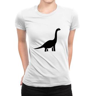 Brontosaurus Dinosaur Animal Lover Women T-shirt | Mazezy