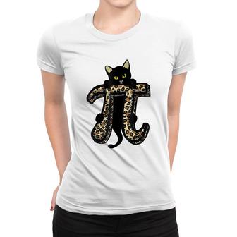 Cat Leopard Happy Pi Day Math Teacher Students Kids 314 Women T-shirt - Seseable