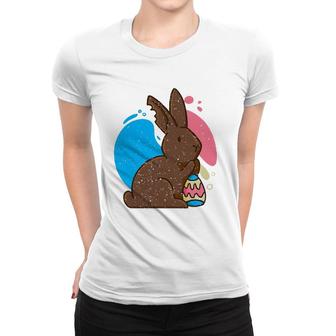 Chocolate Bunny Rabbit Easter Sweet Women T-shirt | Mazezy