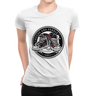 Chucks And Pearls 2021 Floral Women T-shirt | Mazezy
