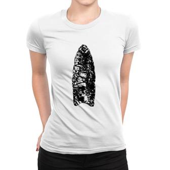 Clovis Point Arrowhead Native American Artifact Collector Women T-shirt | Mazezy