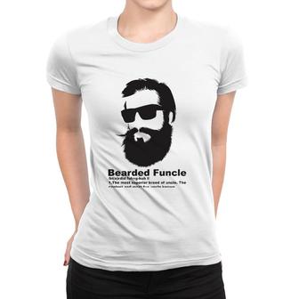Cool Bearded Funcle - Birthday Gift My Fun Uncle Women T-shirt | Mazezy