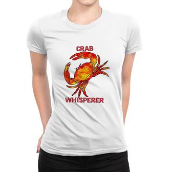 Cool Crab Whisperer Crabbing Women T-shirt | Mazezy