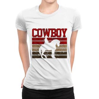 Cowboy Rodeo Horse Gift Country Women T-shirt | Mazezy