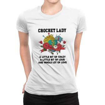 Crochet And Knitting Lady Women T-shirt | Mazezy