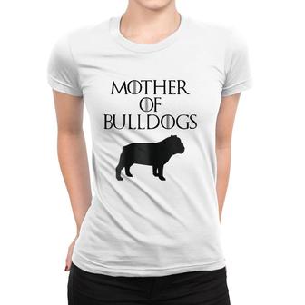 Cute & Unique Black Mother Of Bulldogs E010600 Ver2 Women T-shirt | Mazezy
