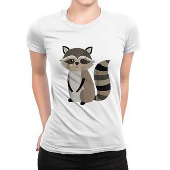 Cute Baby Raccoon Animal Nature Lover Women T-shirt | Mazezy