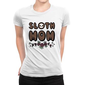 Cute Sloth Mom Mother Day Women T-shirt | Mazezy