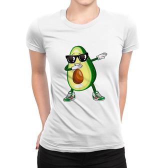 Dabbing Avocado Funny Vegan Food Lover Women T-shirt | Mazezy