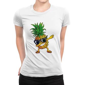 Dabbing Pineapple Sunglasses Aloha Beaches Hawaii Hawaiian Premium Women T-shirt | Mazezy