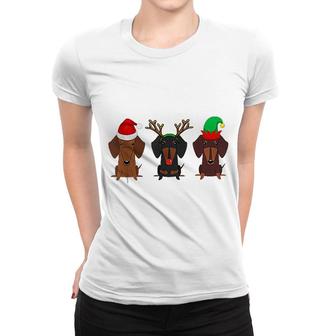 Dachshund Christmas Mom Women T-shirt | Mazezy