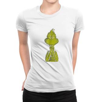 Dr Seuss Classic Sly Grinch Women T-shirt | Mazezy UK
