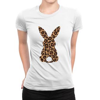 Easter Leopard Bunny Rabbit Palm Sunday Girls Women Kids Women T-shirt | Mazezy