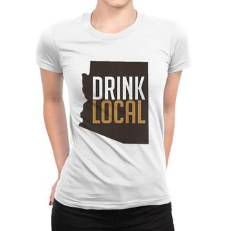 Edge Of The World Brewery - Drink Local Arizona Pocket Women T-shirt | Mazezy