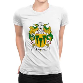 Escobar Coat Of Arms Family Crest Women T-shirt | Mazezy