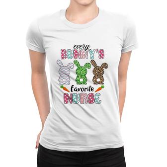 Every Bunnys Is Favorite Nurse Cute Bunnies Easter Women T-shirt | Mazezy