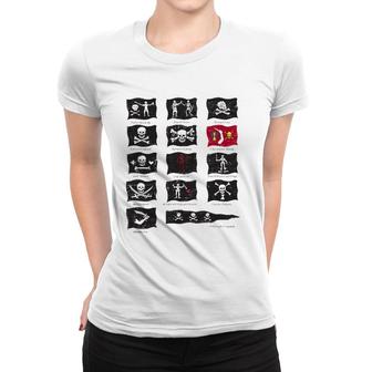 Famous Pirates Flags Pirates Lover Gift Women T-shirt | Mazezy