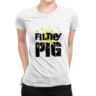 Filthy Pig Funny Ink Watersport Women T-shirt | Mazezy