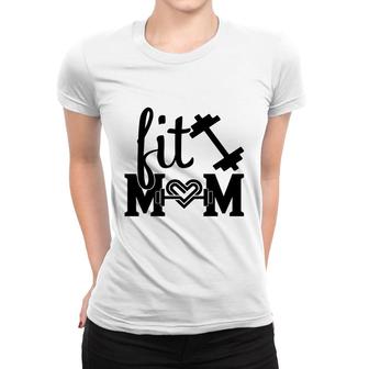 Fit Mom Mothers Day Gym Fitness Sport Mom Women T-shirt - Thegiftio