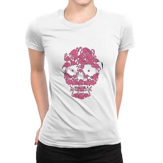 Flamingo Skull Women T-shirt | Mazezy