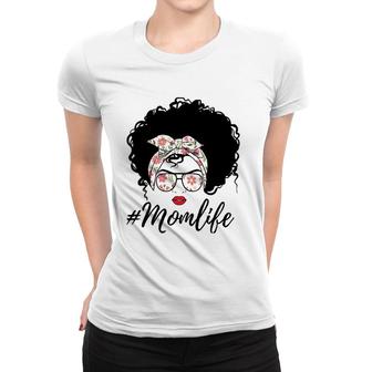 Floral Flower Mom Afro Hair Mother's Day 2021 Ver2 Women T-shirt | Mazezy