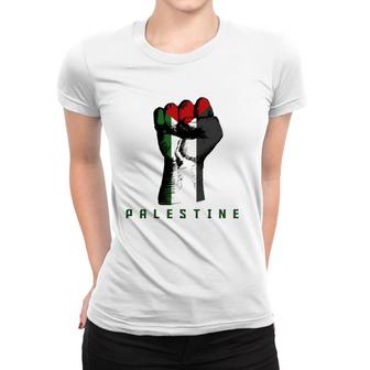 Free Gaza Palestine Flag, Peace Love Palestine People Scarf Women T-shirt | Mazezy