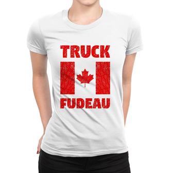 Freedom Convoy Support Canada Truck Fudeau Women T-shirt | Mazezy