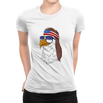 Funny American Bald Eagle Mullet 4Th Of July Women T-shirt | Mazezy